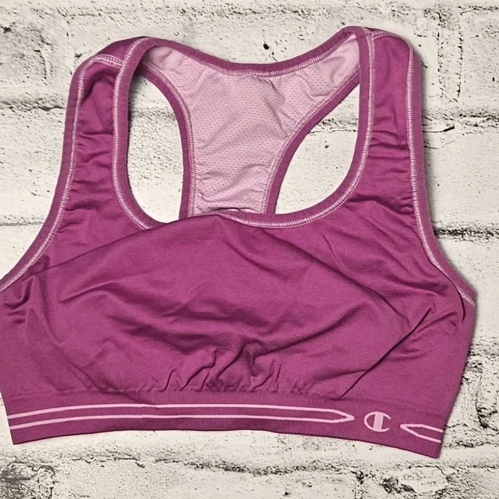 Champion Reversible Pink Purple Sports Bra Racerback XS Small
